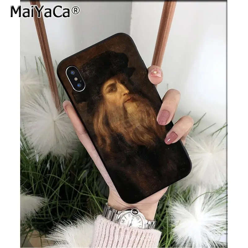 Мягкий чехол для телефона MaiYaCa Leonardo Da Vinci Mona Lisa из ТПУ для Apple iPhone 8 7 6 6S Plus X XS MAX 5 5S SE XR - Цвет: A9