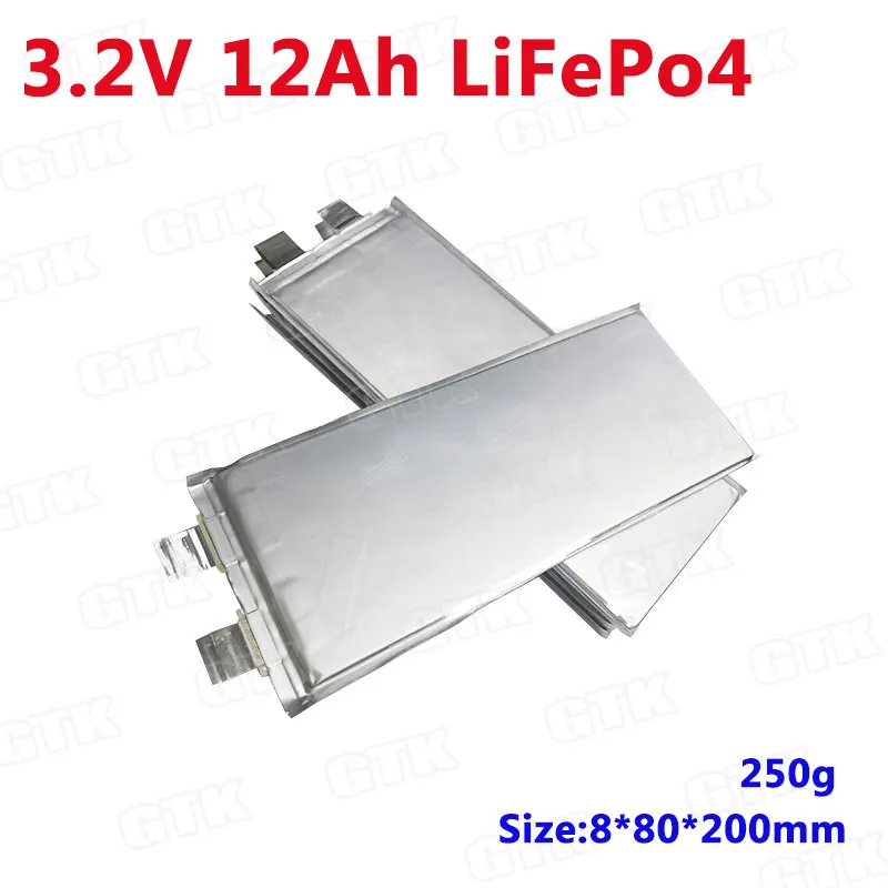 GTK 8080200 LiFePo4 3 7 v 12ah 3C литиевая батарея для diy 12V электрический велосипед мотор гольф