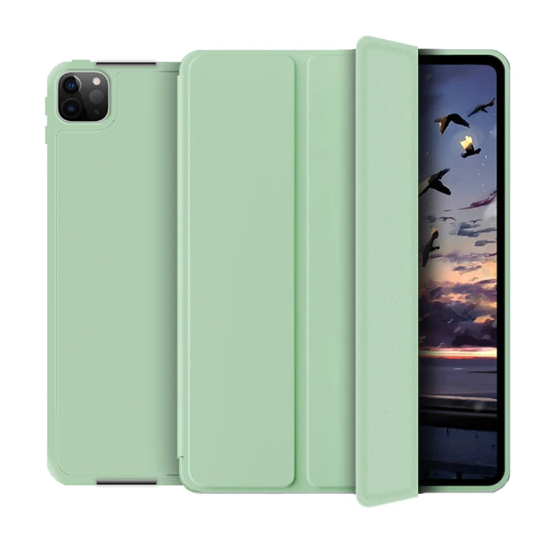 

Funda for iPad Pro 11 12.9 Case 2020 with Pencil Holder Auto Wake/Sleep Soft Smart Flip Stand Back Cover for iPad Pro 2020 Capa