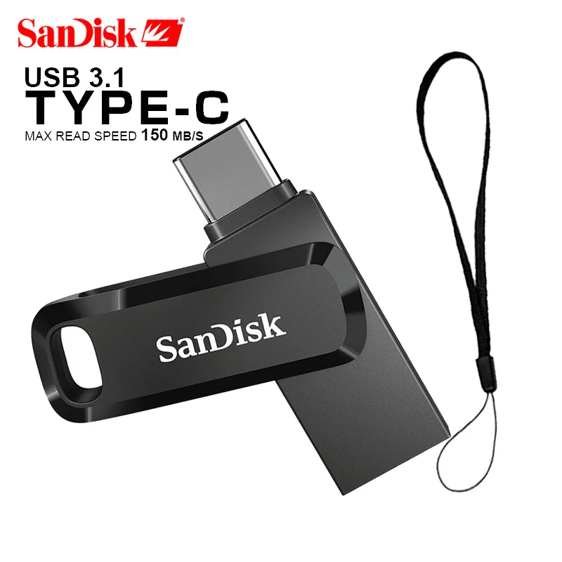 USB флеш накопитель SanDisk 3 1 Type C 32 ГБ 64 128 256 двойной OTG 150 МБ/с./с оригинальный Usb SDDDC3|USB