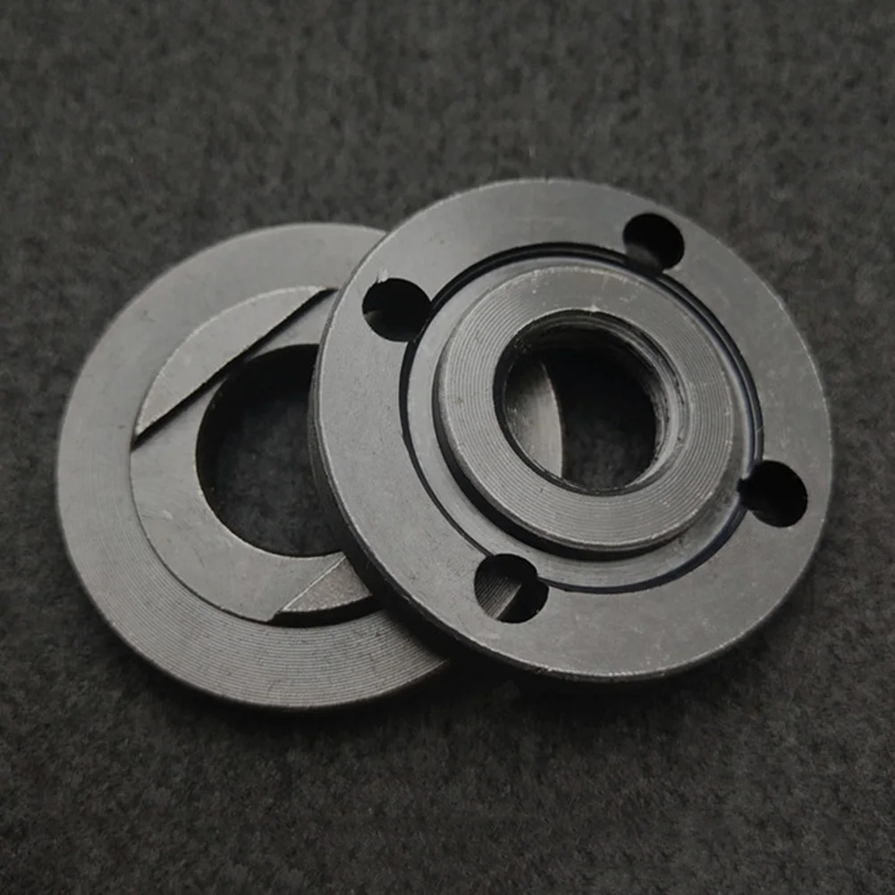 

M14 Thread Pure Iron Replacement Angle Grinder Inner Outer Flange Nut Set Tools For 14mm Spindle Thread