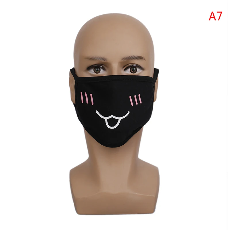 1 шт. кавайная противопылевая маска хлопковая маска для губ Милая унисекс мультяшная маска для лица с гриппом Kpop маска для лица Корейская маска маски медведей - Color: 7