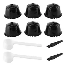 

2 Sets Coffee Capsule Filter Coffee Pods Reusable Refillable Filter Cup Fit for Nestle DOLCE GUSTO Coffee Machines Parts