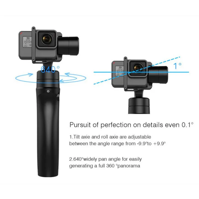 Мобильный Plus 3-осевая телефон Gopro с шарнирным замком для экшн-камеры Gopro Hero 6 5 SJCAM стабилизатор для iPhone andriod
