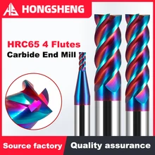 

HRC65 CNC Carbide End Mills 4 Flute Tungsten Machine Milling Cutter Tools Face Router Bit Me Carbide Millingtal Key Seat