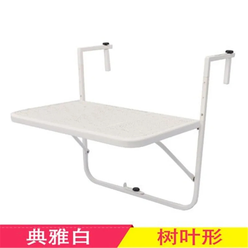 YDDZ Table Suspendue de Balcon Ext/érieur 60x40x39cm Garde-Corps Rangement Table Pliante en Fer Forg/é Suspendu Bar Table Murale 3 Bureau Ext/érieur R/églable