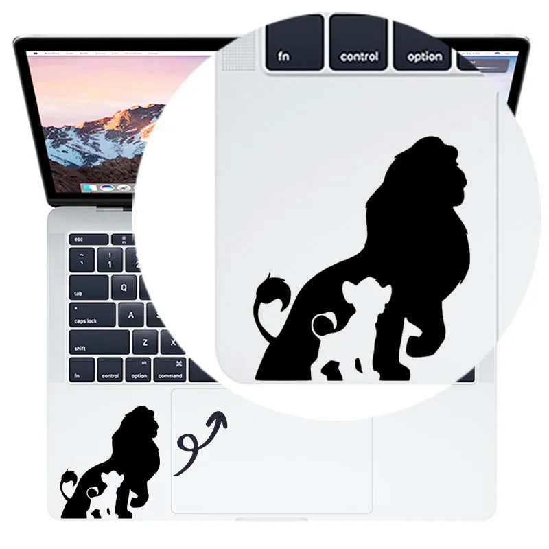 Наклейка для ноутбука с изображением Льва короля из мультфильма MacBook наклейка Air