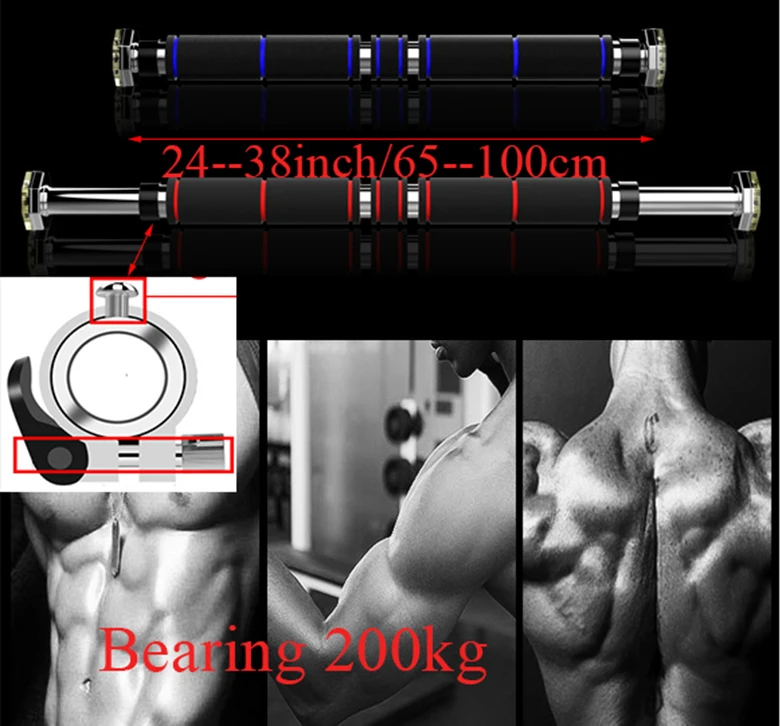 

Adjustable Pull Up Bar Door Wall Horizontal Bars Barra Dominadas Abdominales Training Home Gym Workout Equipment Pullup Bar