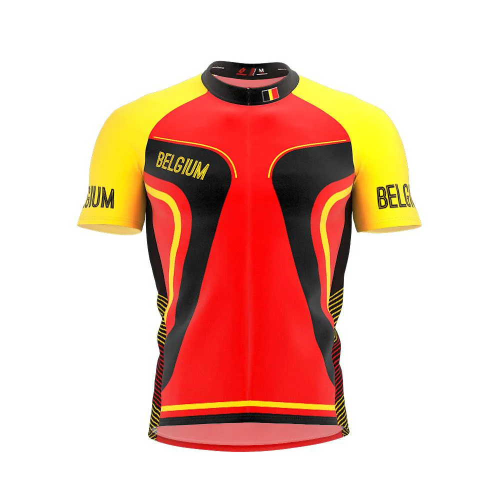 

2022 Belgium More Style Men Classic Cycling Team Short Sleeved Bike Road Mountain Clothing Maillot Ciclismo Outdoor Bike Jersey