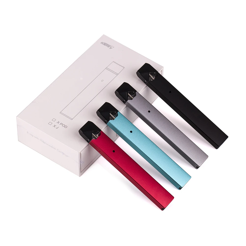 Комплект Kamry XJ Vape, 250 мАч, светодиодный, мощность 0,7 мл, картридж, стручки, устройство, стартер, Kitst, для pod Juul