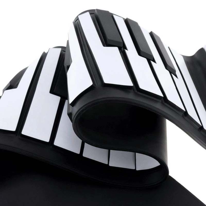 49-клавишная портативное фортепиано в рулоне, Портативный Силиконовый складной Мульти-Функция пианино, ЖК-дисплей Дисплей встроенный Динамик подходит для детей и взрослых