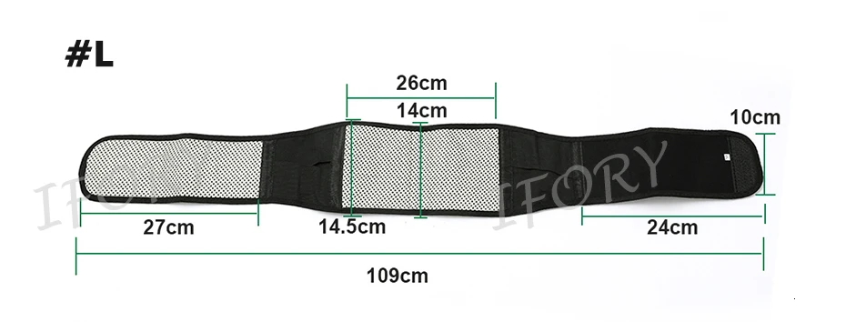 Ifory Горячая Регулируемый турмалиновый самонагревающийся магнитотерапевтический поясной ремень поддерживающий протектор Длина 113 см забота о здоровье