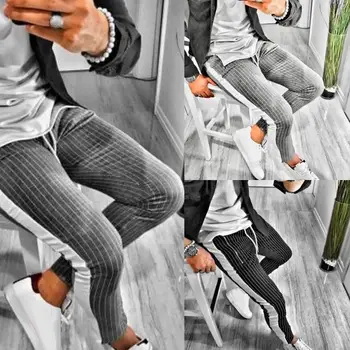 

Fashion Streetwear Sweatpants Joggers Causal Sportswear Pants Men Black White Men's Hip Hop Sweatpants Trousers For Men