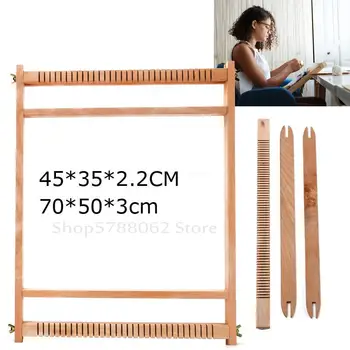 

Factory price wood tapestry weaving machine Hand-made looms DIY square frame knitting machine with Smooth surface Beech wooden