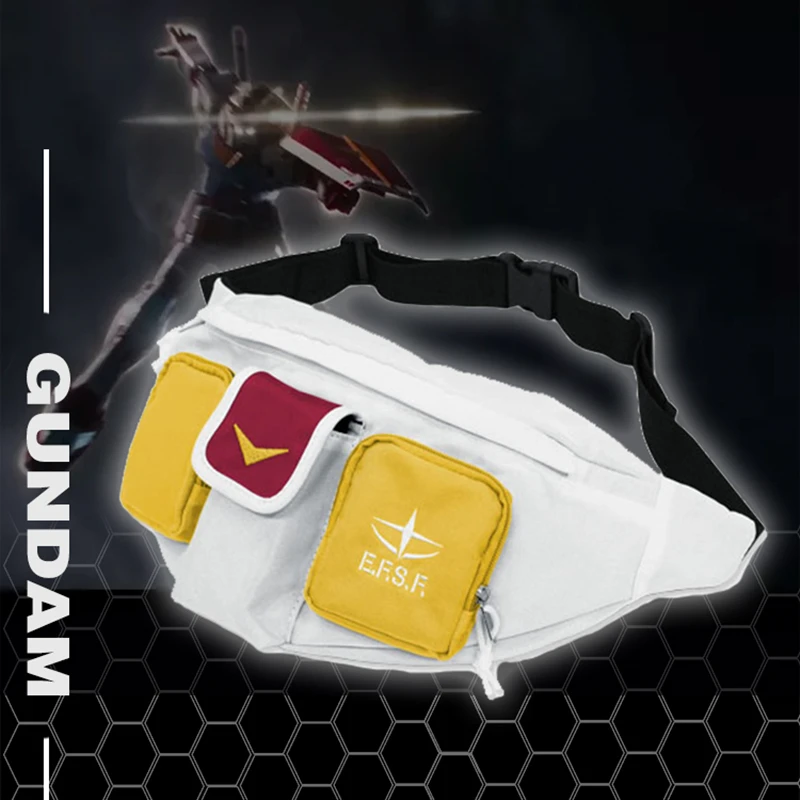 Холщовая поясная сумка Gundam холщовая мессенджер для косплея в японском стиле