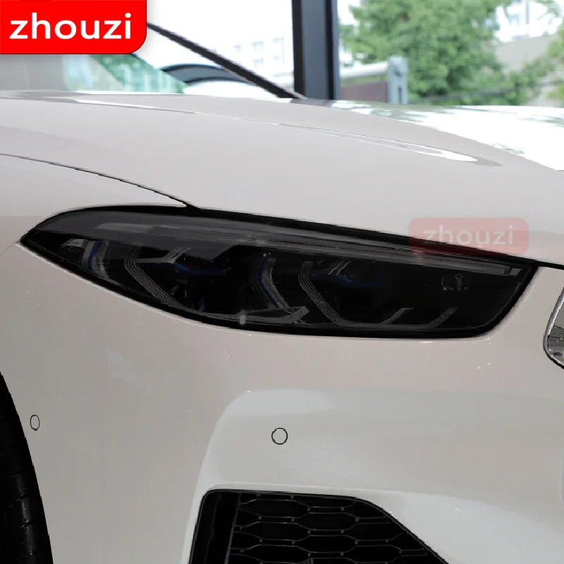 

2 шт., защитная пленка для автомобильных фар BMW 8 серии G14 G15 G16