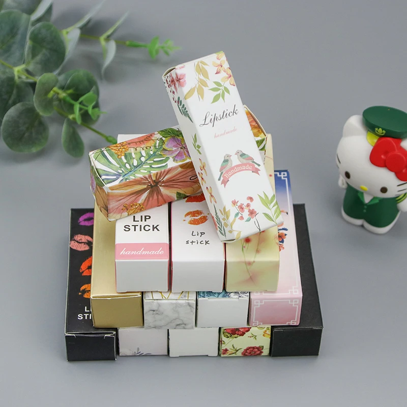 50 шт./Подарочная коробка 2 5*2 5*8 5 см золотистая черная многоцветная картонная для