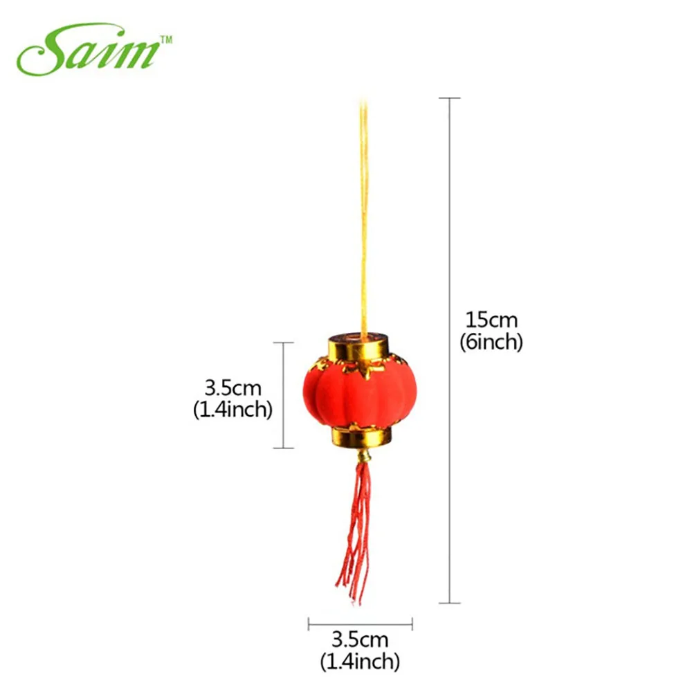 Saim Флокирование красный фонарь кулон 30 шт. свадебный фонарь s китайский Весенний фестиваль год Рождество декоративный фонарь