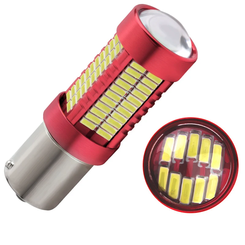 2 шт. супер яркий белый BAY15D Ba15s 1156 1157 S25 106smd 4014 светодиодный P21W 30 Вт светодиодный SMD обратный светодиодный светильник тормоза светильник