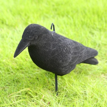 

Flocking Crow Plastic Hunting Simulated Bait Bird Frightening Tools