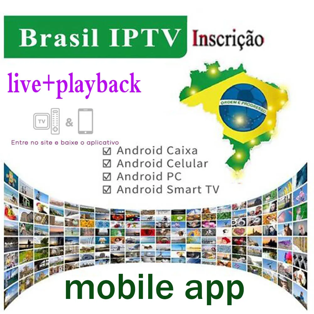 

2019 Hot Selling Brasil IPTV APK Subscription Brazilian Portuguese live&playback HD channels for android box /mobile app