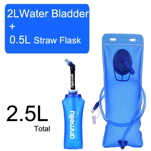 2L and 500ML B Резервуар для воды гидратационная емкость для гидратации пакет сумка для хранения без добавления бисфенола А-0.25L 0.5L 1L 1.5L 2L 3L Бег Жилет гидратации рюкзак - Цвет: 2L and 500ML B