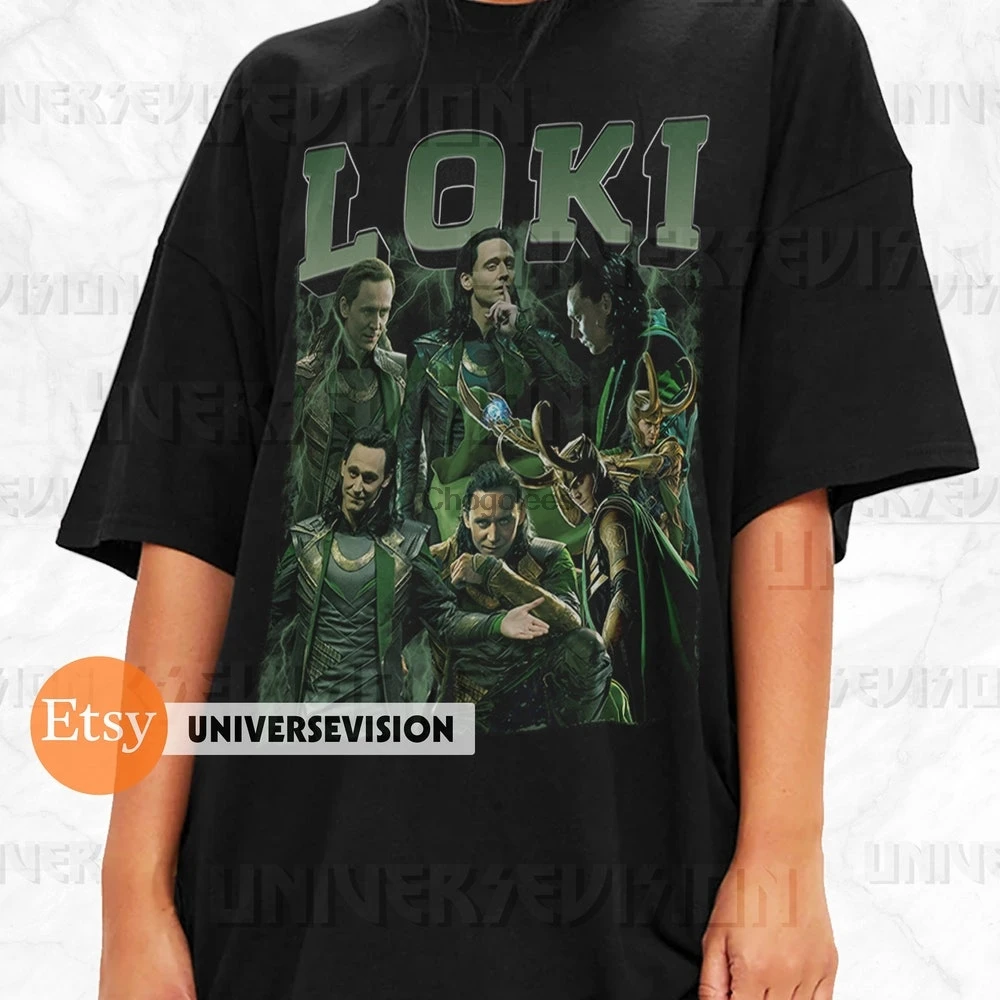 Loki Laufeyson shirt T-shirt Homage TShirt Character Movie Tom Hiddleston Shirt Vintage Sweatshirt | Мужская одежда