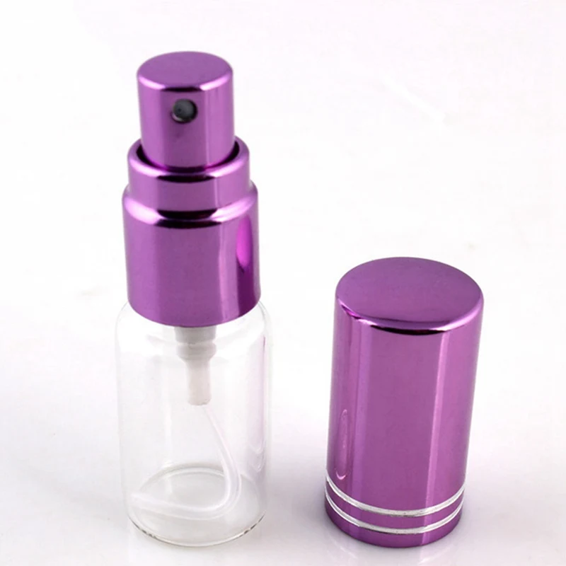 5 мл 10 мл портативный цветной стеклянный многоразовый флакон с пустой распылитель для парфюмерии косметические контейнеры с распылителем для путешествий - Цвет: PP-L