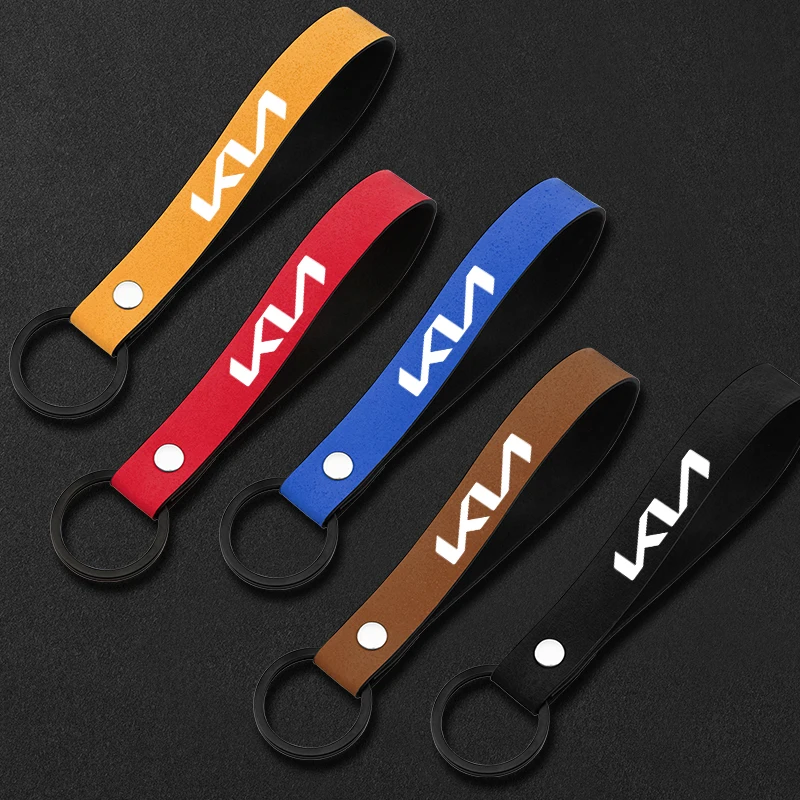 High quality Car Key ring Fobs Suede Rope Chain for Kia rio ceed sportage cerato soul sorento k2 k5 flip picanto optima | Автомобили и