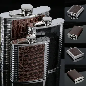 

Hip Flask 5-10 oz Hip Flasks Whisky Flasks Wine Liquor Alcohol Bottle Mens Gift