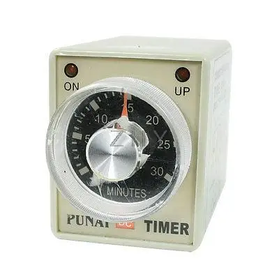 

AH3-3 DC 24V 8 Pins DPDT 0-30 Minutes 30Min Power on Delay Timer Time Relay