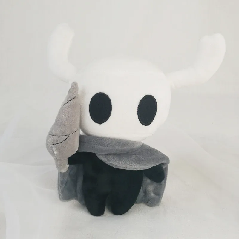 Игра полые рыцарские плюшевые куклы полый рыцарь Silksong Ghost мягкие игрушки на день рождения Рождественский подарок для детей - Цвет: Белый