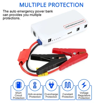 

Multi-Function 15000mah Car Jump Starter Portable Starting Device Booster Power Bank Car Charger Car Battery Flashlight