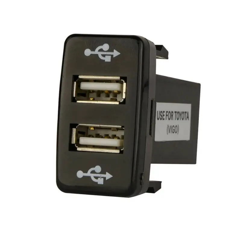 Серия 2003-2009 USB Зарядное устройство аксессуарные автомобильные двойной Порты и разъёмы телефон для Toyota 4runner/Prado 120 полезные Портативный