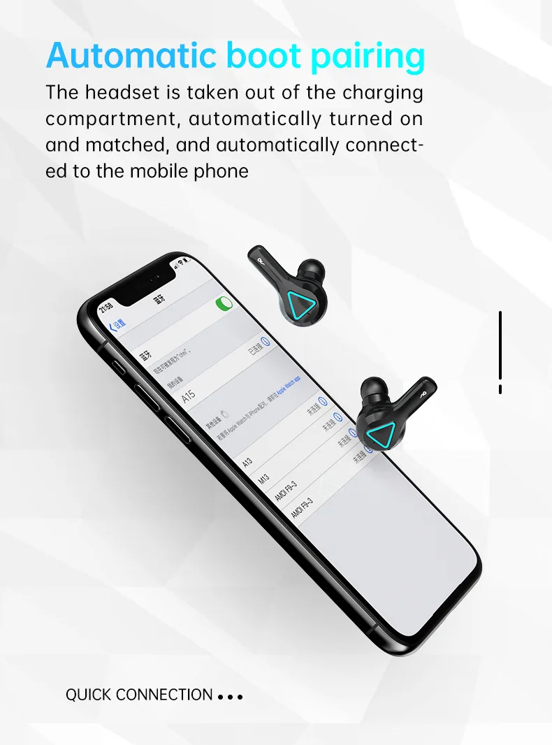 A15 TWS Bluetooth 5 1 Earphones Wireless Headphone Waterproof Earbuds Headsets With Microphone 2000mAh Charging Box