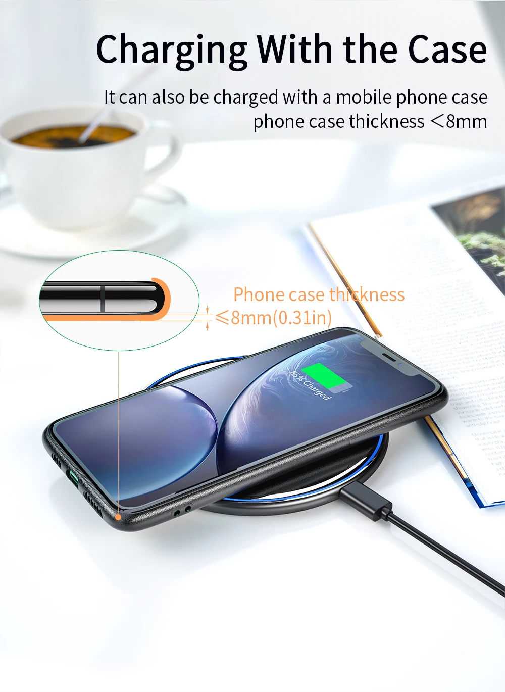 10W 15W Qi Wireless Charger For iPhone 12 11 Pro Xs Max Mini X Xr 8 Induction Fast Wireless Charging Pad For Samsung Xiaomi samsung wireless charging pad