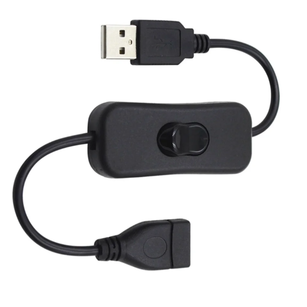 

Woopower Copper Material USB Cable Male to Female Switch ON OFF Cable Toggle LED Lamp Power Line 28cm
