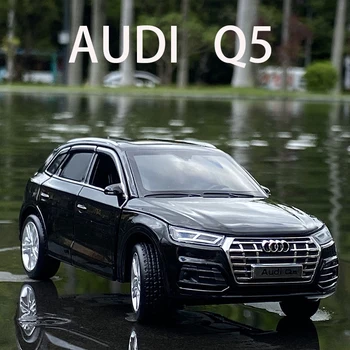 Free Shipping 1:32 Scale New Audi Q5 Sport SUV Car With Pull Back Sound Light Children Gift Collection Diecast Toy Model 1