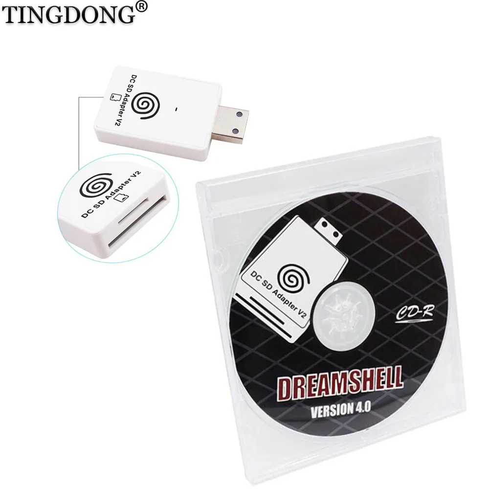 Кардридер для Sega DC с CD SEGA Dreamcast TF карт Micro SD/DC кардридер Dreamshell V4.0 игровая консоль
