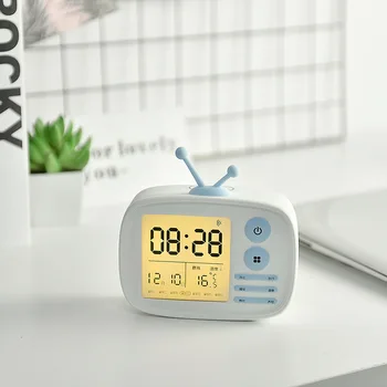 

Creative Silence Alarm Clock Nightlight Digital Timing Alarm Clock Nightlight at Bedside of Primary School Students'Dormitory
