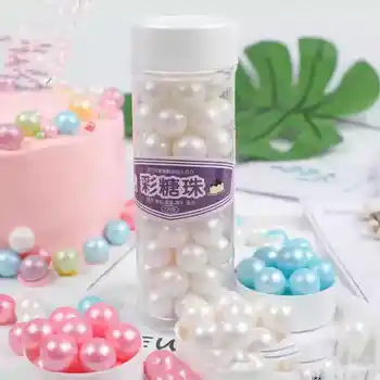 

120g14mm edible pearl candy ball jelly Diy baking candy wedding birthday cake decoration ice cream chocolate craft decoration