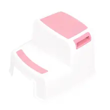 Tabouret Double en plastique antidérapant pour enfants, 2 étapes, 280 lbs, échelle pour enfants, tabouret de toilette antidérapant pour salle de bain