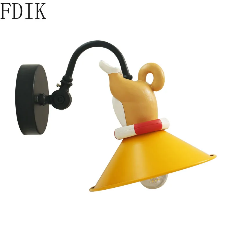 

Современный мультяшный настенный светильник, светодиодные ночники для спальни, лампы для детской комнаты, светильники с животными для ванной комнаты, зеркала, лестницы, освещение