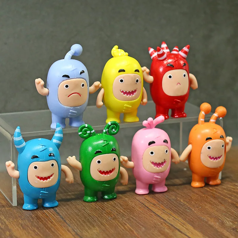 Лидер продаж Мультяшные фигурки Oddbods из ПВХ игрушки куклы подарки для детей 7