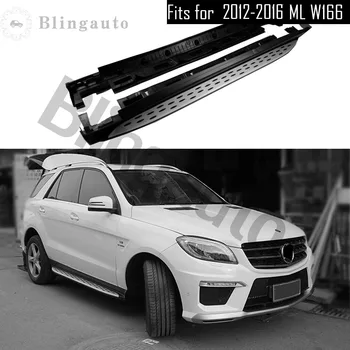 

Running board fits for Mer-cedes Be-nz ML350 ML450 W166 2012-2016 Aluminium side Nerf step bar car pedal protector ML side step