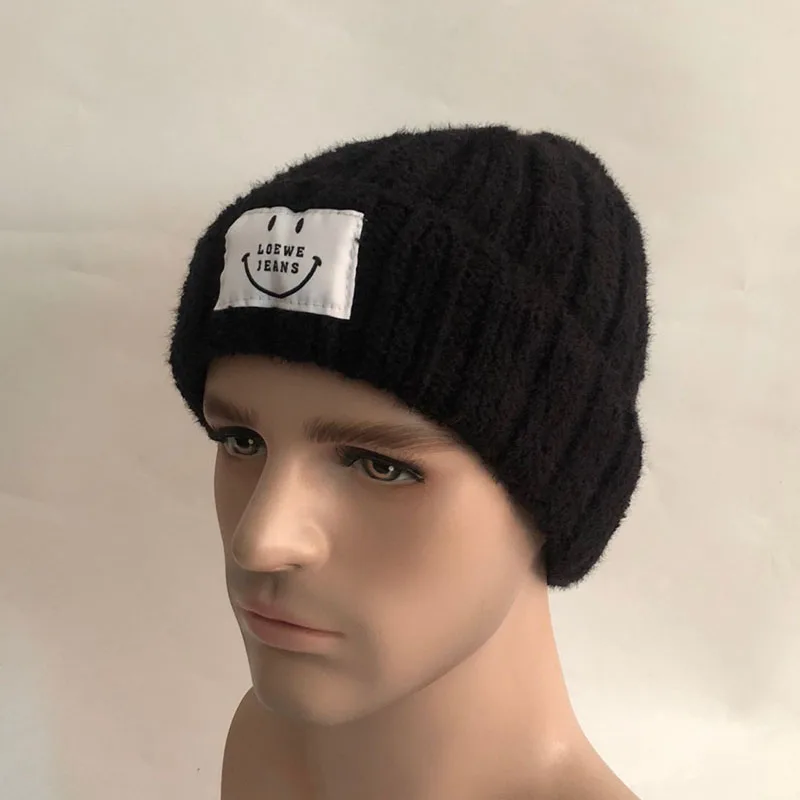 

Casual New Winter Hat Solid Acrylic Beanies Hats For Women Spring Fashion Wool Warm Skullies Beanies Hats Caps For Men Women