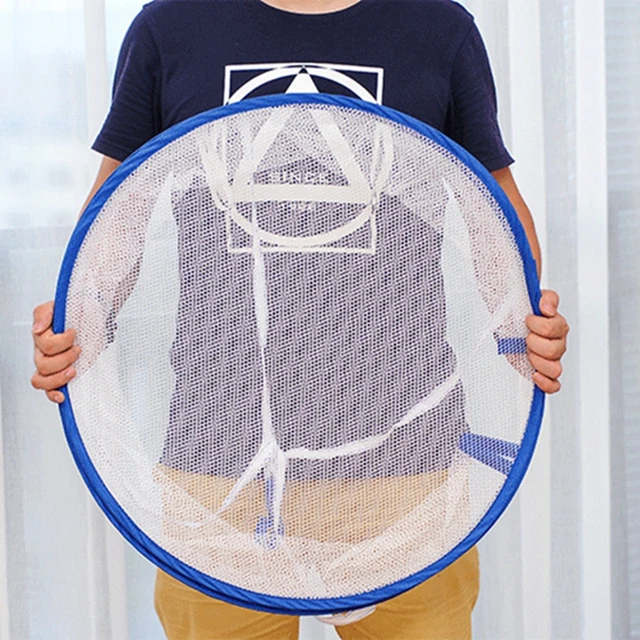 Függő Ruhák Szárító Kosár Pulóver Nettó Zseb Megvastagodott Deformációellenes Kardigán Állvány Zokni Táska Dupla Réteg - Image 4