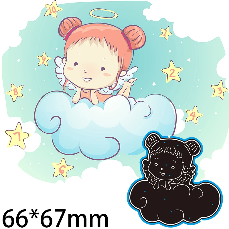 

66*67mm little Girl Metal cutting Dies Craft Embossing Scrapbooking paper craft Greeting Card