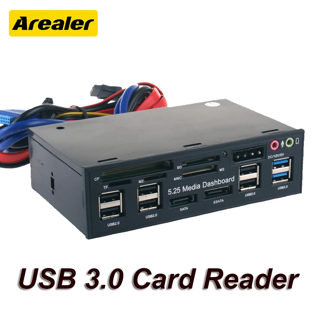 Usb 3.0 Card Reader Multi-function Internal Card Reader Pc Dashboard Media  Front Panel Audio Sata Port For Sd Cf Tf M2 Mmc Ms - Internal Memory Card  Readers - AliExpress