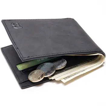 

GloryStar Men Wallets with Coin Bag Zipper Small Money Purses Money Clip Wallet Gift